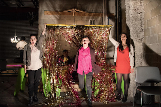 Cast members of “Pay No Attention To The Girl” perform in a workshop production of the play. Photo by Audrey Wang