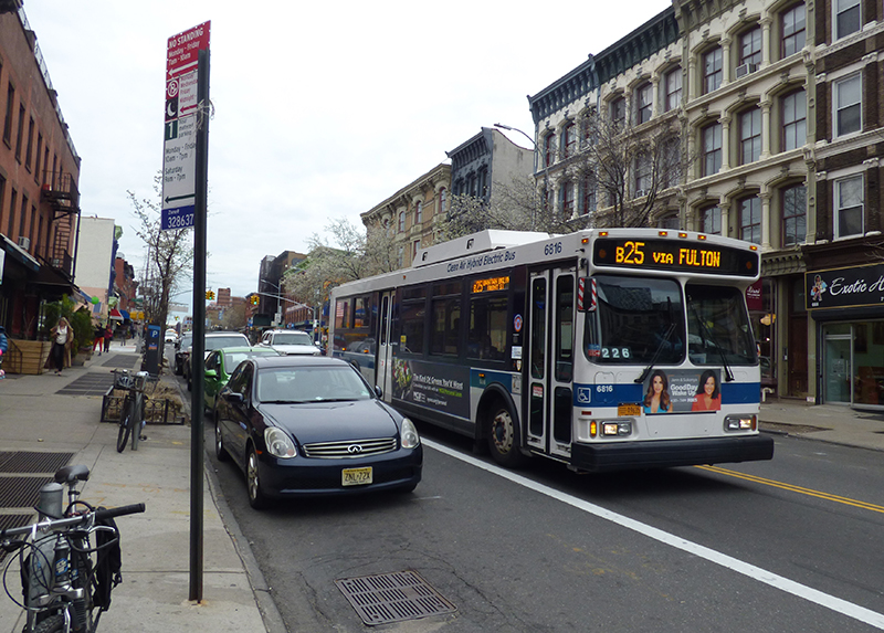 Fulton Street businesses fight own BID over city's bus-only lanes