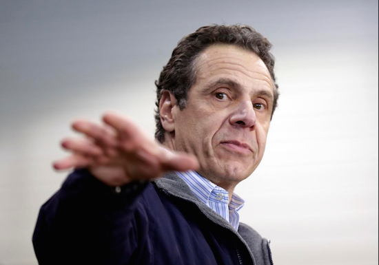Gov. Andrew Cuomo speaks at an event in New York on Monday. On Tuesday, helped broker the deal between the State Senate Independent Democratic Conference and the senate’s mainstream Democrats. The agreement was announced on Wednesday. AP Photo/Seth Wenig