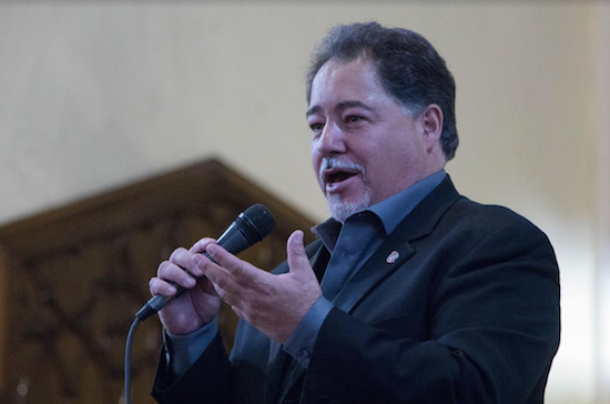 Daniel Rodriguez, beloved as “America’s Tenor,” gave a free concert for healing at St. Thomas Aquinas Church in Park Slope last Sunday. Eagle photo by Francesca N. Tate