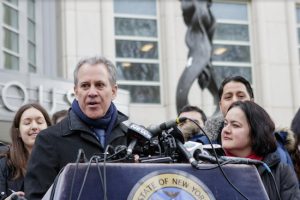 New York Attorney General Eric Schneiderman (shown) filed a suit Tuesday against the Trump administration’s plan to demand citizenship information in the 2020 census, saying the administration must treat the census with “the respect and reverence it deserves.” Eagle file photo by Paul Frangipane