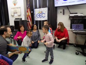 The anniversary celebration included a special musical performance by pre-school children. Photos courtesy of the Guild for Exceptional Children