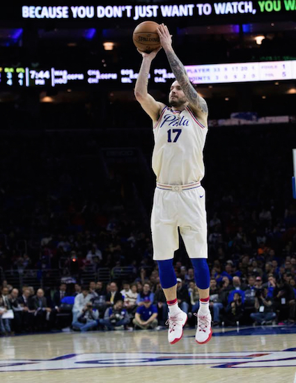 J.J. Redick owns a residence in Brooklyn, but he decided to play for Philadelphia this past summer, a move that has paid great dividends as the red-hot Sixers won their 11th in a row Tuesday night against the listless Nets. AP Photo by Chris Szagola