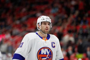 John Tavares is contemplating his future while the Islanders hope theirs includes the two-time Hart Trophy finalist and team captain, who will be an unrestricted free agent if they don’t re-sign him by July 1. AP Photo by Paul Sancya
