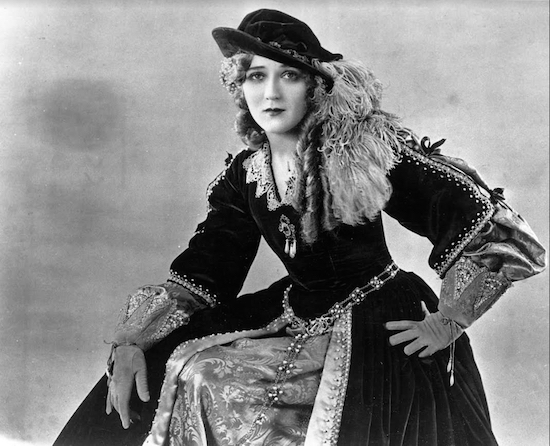 This is movie mega-star of yesteryear Mary Pickford, in costume for her role in the 1924 film “Dorothy Vernon of Haddon Hall.” AP Photo