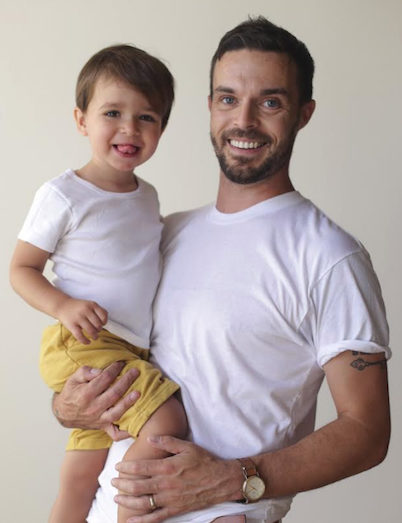 Oliver Jeffers and son Harland. Images courtesy of Penguin Random House