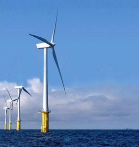 Wind power developer Deepwater Wind is considering establishing a major fabrication hub in Brooklyn to support what would be the largest offshore wind farm in the United States. Photo courtesy of the Long Island-New York City Offshore Wind Project