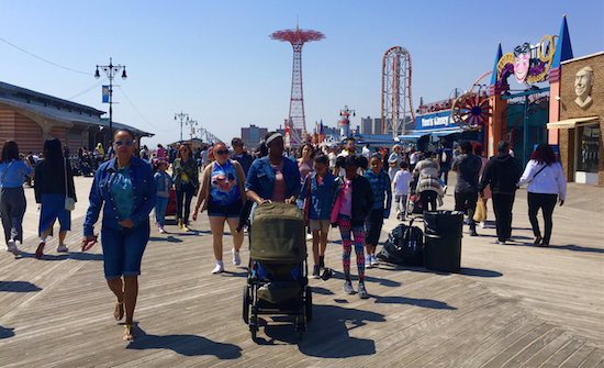 The Landmarks Preservation Commission has designated the Coney Island Boardwalk as a scenic landmark. Eagle photo by Lore Croghan