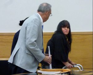 Driver Dorothy Bruns, who cops say killed two children on Ninth Street on March 5, was charged May 3 in Brooklyn Supreme Court. Eagle photo by Mary Frost