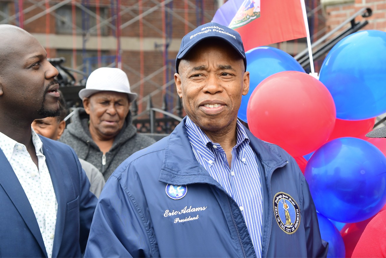 Brooklyn Borough President Eric Adams was on hand to endorse the street renaming and designation of Little Haiti.
