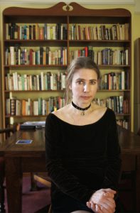Lionel Shriver splits her time between Windsor Terrace and London (where she is in this photo). The author of "We Need to Talk About Kevin" is back with a new collection, “Property.” Credit: Associated Press/Lefteris Pitarakis