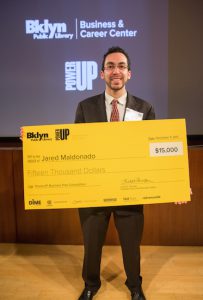 2017 PowerUP! award winner Jared Maldonado, founder of Catch-A-Ride, a bus service that opens this month connecting Brooklyn and the Bronx with northeast cities including Boston, Philadelphia and Washington, D.C. Photo by Gregg Richards