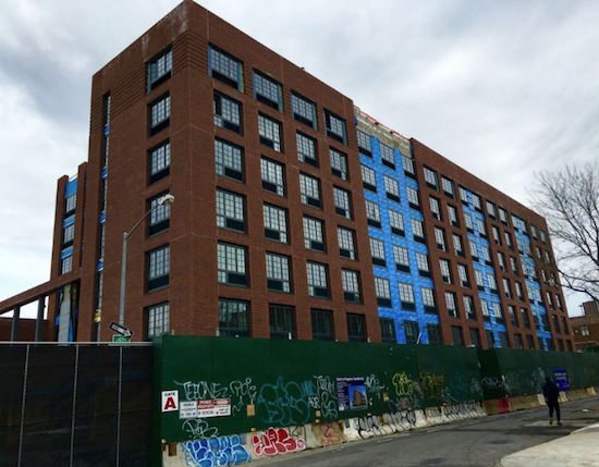This is 33 Eagle St., which is part of the Greenpoint Landing mega-development, as seen in 2016. Eagle file photo by Lore Croghan