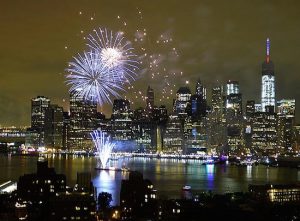 City officials would much rather residents enjoy the Macy’s July Fourth Fireworks Show than shoot off fireworks in their backyards. This was the view from Brooklyn in 2016. Eagle photo by Mary Frost