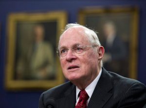 Justice Anthony Kennedy, shown testifying at a hearing on Capitol Hill in 2015, announced on June 27 that he will retire on July 31. AP Photo/Manuel Balce Ceneta