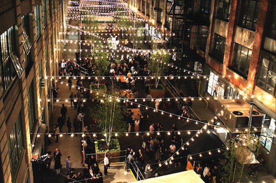 The courtyard at Industry City. Photo courtesy of the Bell House