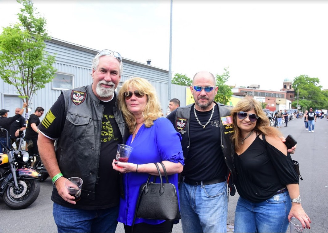 Low 12 Riders are a Masonic bike club, and have participated in previous Aidan’s Posse rides. From left, Frank and Donna Ryan, Bill and Valerie Montzouros