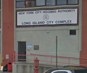 The seized Long Island City NYCHA warehouse. Image © 2018 Google Maps photo