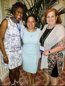 Hon. Joanne Quinones (center) was given the Hon. Judith S. Kaye Access to Justice Award by the Women's Bar Association of the State of New York by Joy Thompson (left) and Amy Baldwin Littman (right), president of WBASNY. Photos courtesy of Carrie Anne Cavallo