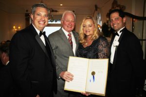 The Bay Ridge Lawyers Association held its annual dinner where it honored outgoing President Margaret Stanton. Pictured from left: Pat Russo, state Sen. Marty Golden and Stephen D. Chiaino. Eagle photos by Mario Belluomo