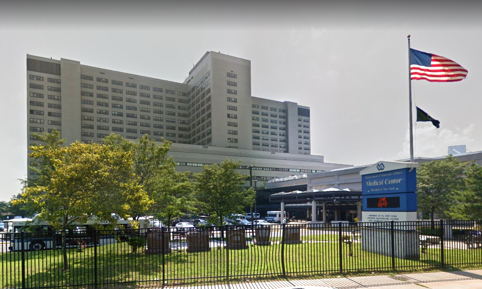 Brooklyn’s VA Medical Center is shuttering its ear, nose and throat clinic at the end of June. Veterans fear more cutbacks will come. Shown above is the hospital at 800 Poly Pl.  Image data ©Google Maps 2018