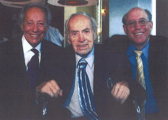 Sons Harvey (left) and Joel Berk (right) with their father Irving Berk, who was the victim of a predatory marriage. Photo courtesy of the Berk family