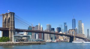 The city Department of Transportation plans new repairs for the iconic Brooklyn Bridge, which is seen here from Brooklyn Bridge Park. Eagle photo by Lore Croghan