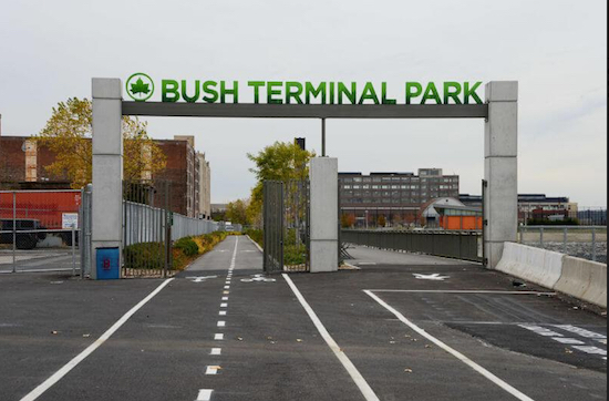 The entrance to Bush Terminal Park. Eagle file photo