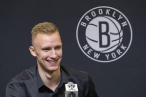 Dzanan Musa, of Bosnia and Herzegovina, speaks to reporters during a news conference, Friday, June 22, 2018, in New York. AP Photo/Mary Altaffer