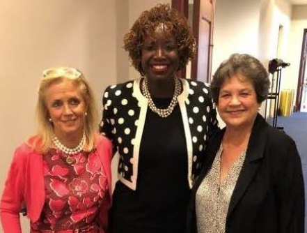 National Association of Women Judges President Hon. Tanya Kennedy (center) with U.S. Reps. Debbie Dingell (left) and Lois Frankel at the 13th annual meeting between the NAWJ and the Congressional Caucus for Women’s Issues. Photo courtesy of the NAWJ