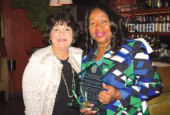 Justice Sylvia Hinds-Radix passed the Kings County Inn of Court gavel to trial lawyer Victoria Lombardi-Bodnar recently. Eagle file photo by Rob Abruzzese
