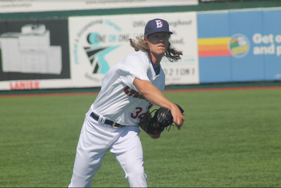 Mets ace Noah Syndergaard enjoyed a strong rehab outing with the Brooklyn Cyclones at MCU Park on Sunday, helping the Baby Bums snap a season-high five-game losing streak. Eagle photo by Jaime DeJesus