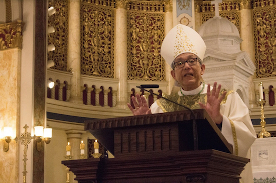 Bishop Octavio Cisneros preaches on hope, compassion and generosity of spirit. INBrooklyn Photo by Francesca N. Tate