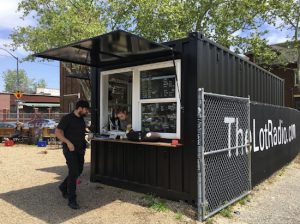 The Lot Radio, on the Williamsburg-Greenpoint border, is an example of a repurposed shipping container here in Brooklyn. Eagle file photo by Scott Enman