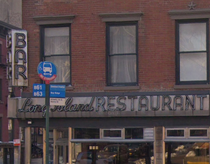 The Long Island restaurant on Atlantic Ave. Image © 2018 Google Maps photo