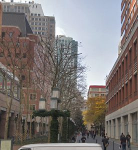 2 MetroTech Center, the building in the mid-ground to the left. Photo © 2018 Google Maps photo