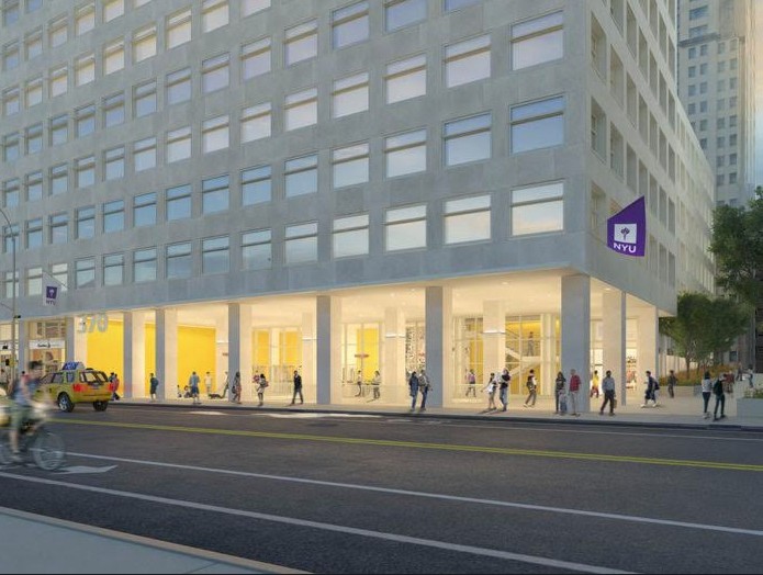 A rendering of 370 Jay St., the former MTA headquarters that will almost double the size of the Tandon School of Engineering. Illustration courtesy of Mitchell I Giurgola Architects, LLP, and NYU