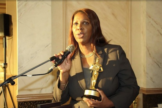 A large group of candidates has emerged to run for Public Advocate Letitia James’ (shown here) soon-to-be vacant seat. Eagle file photo by Mario Belluomo