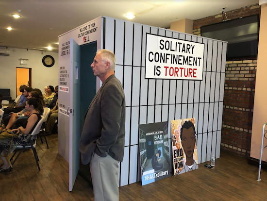 Doug Van Zandt built the replica in part as a way to navigate the grief of losing his young son, Ben, to suicide in solitary at Fishkill, in addition to providing an organizing and education resource for the #HALTsolitary campaign. Photos by Jared Chausow