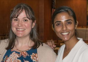 The Volunteer Lawyers Project will host a CLE that encourages attorneys to take on child immigration cases pro bono. Pictured are Sarah Burrows, pro bono manager at VLP; and Kaavya Viswanathan, who will present the program later this month. Eagle file photo by Rob Abruzzese