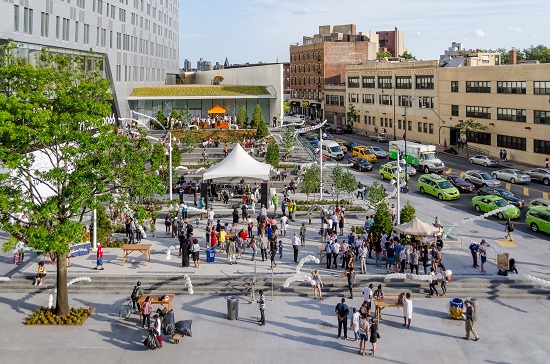 The Plaza at 300 Ashland, Downtown Brooklyn’s newest open public space in the heart of the Brooklyn Cultural District, will host free outdoor programming throughout the festival. Photos courtesy of Downtown Brooklyn Partnership