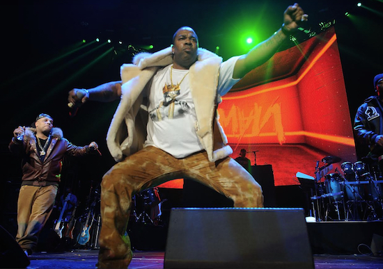 Busta Rhymes perform during Hot 97's "Busta Rhymes & Friends: Hot for the Holidays" at the Prudential Center in Newark in 2015. File photo by Brad Barket/Invision/AP