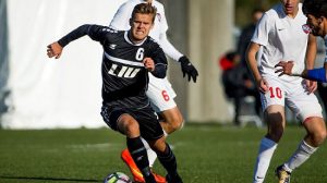 Senior Chris Solbakken scored the winning goal Saturday as LIU-Brooklyn continued its strong showing in non-conference play with a come-from-behind 2-1 victory over LaSalle at LIU Field on Saturday.  Photo courtesy of LIU-Brooklyn Athletics