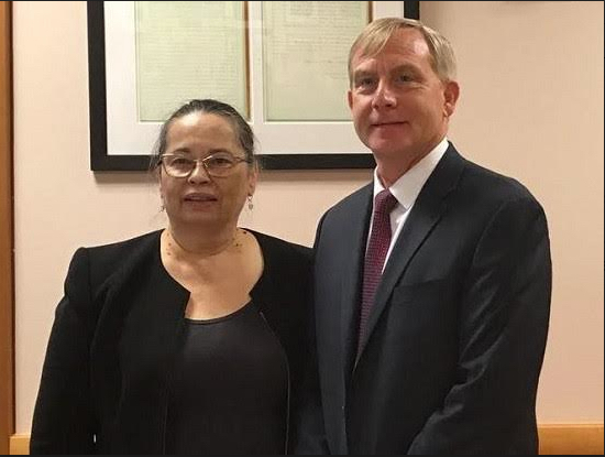 Richard Donoghue was officially sworn in as Interim U.S. Attorney for the EDNY by Chief Judge Dora Irizarry in Brooklyn’s federal courthouse in January. Photo courtesy of U.S. Attorney’s Office