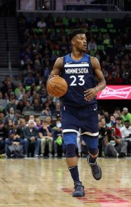 Jimmy Butler wants out of Minnesota and may wind up in Brooklyn if Nets general manager Sean Marks is able to pull of a sign-and-trade deal for the talented shooting guard. AP Photo by Jim Mone