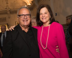 Joe Melillo with Karen Brooks Hopkins, former BAM president. Photo by Elena Olivo