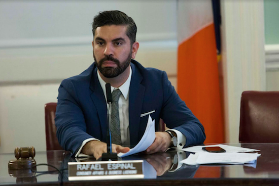 Councilmember Rafael Espinal introduced legislation on Wednesday that would require all new nightlife venues built within one mile of a residential building, or vice versa, to install soundproofing. Photo by Emil Cohen