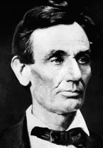 President Abraham Lincoln is shown in this November 1860 photograph by Alex Hessler, shortly after he won the election, in Chicago, Illinois. AP Photo/Alex Hessler