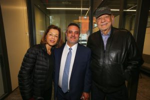 From left: North Brooklyn Chamber of Commerce Chairwoman Elaine Brodsky, Chase Bank executive director Bill Berdini and North Brooklyn Chamber board member Norm Brodsky. Eagle photos by Andy Katz