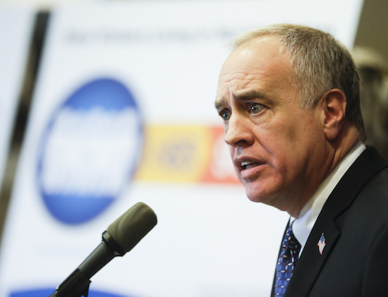 The office of state Comptroller Thomas DiNapoli (above) released an audit on Monday that showed a New York state agency that cares for disabled people has racked up hundreds of traffic tickets in New York City over the past three years. AP Photo/Mike Groll